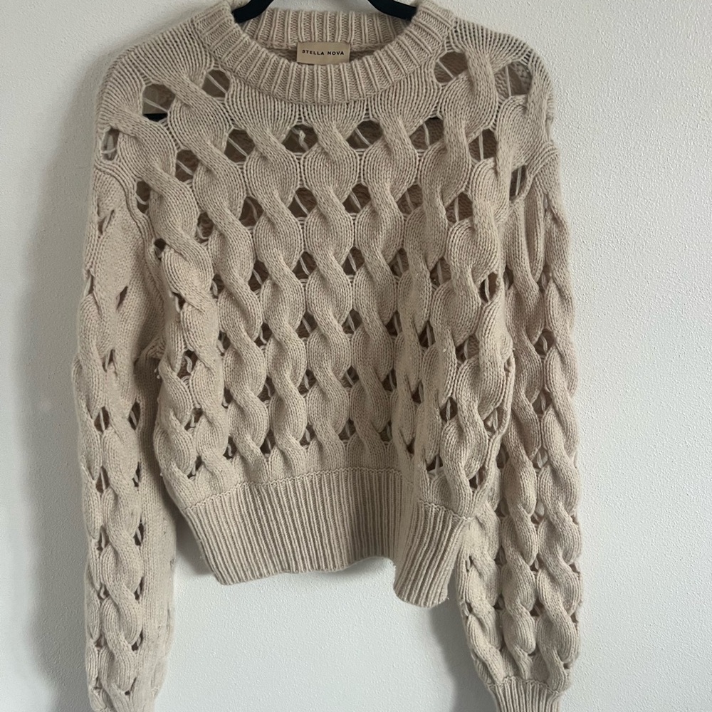 Stella Nova Open-Stitch Sweater, size medium - Picture 4 of 8